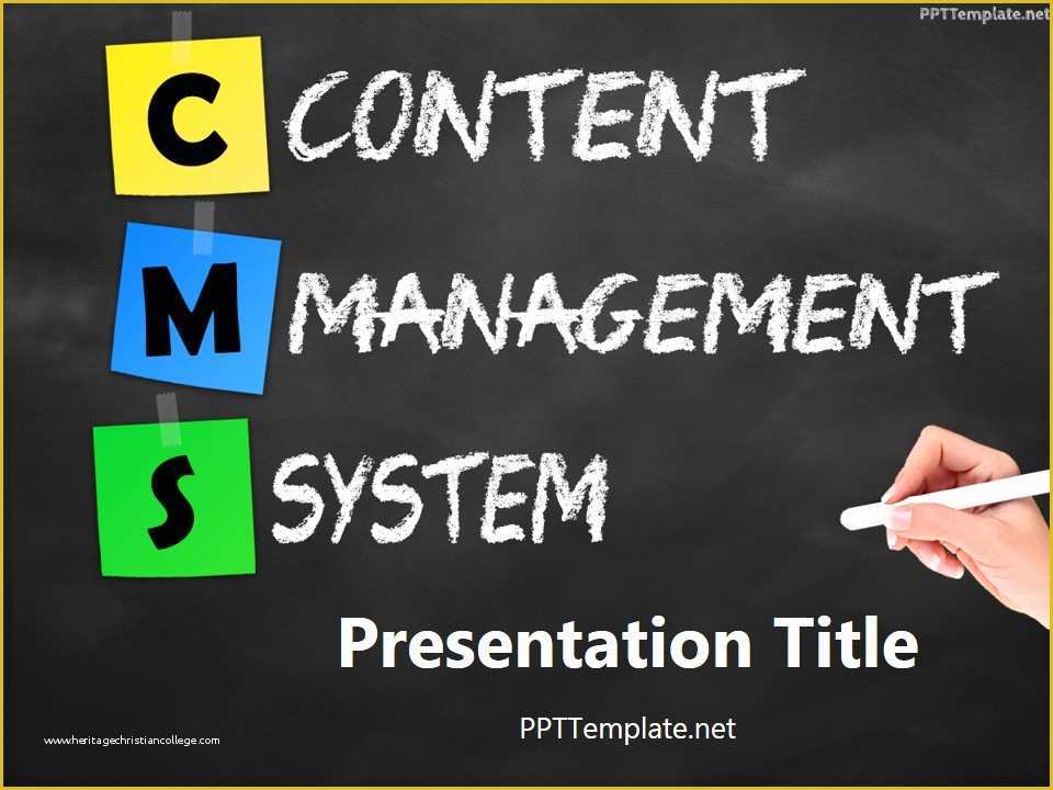 Autism Powerpoint Template Free Download Of Free Cms Chalkhand Black Ppt Template