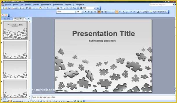 Autism Powerpoint Template Free Download Of Puzzle Game Powerpoint Template