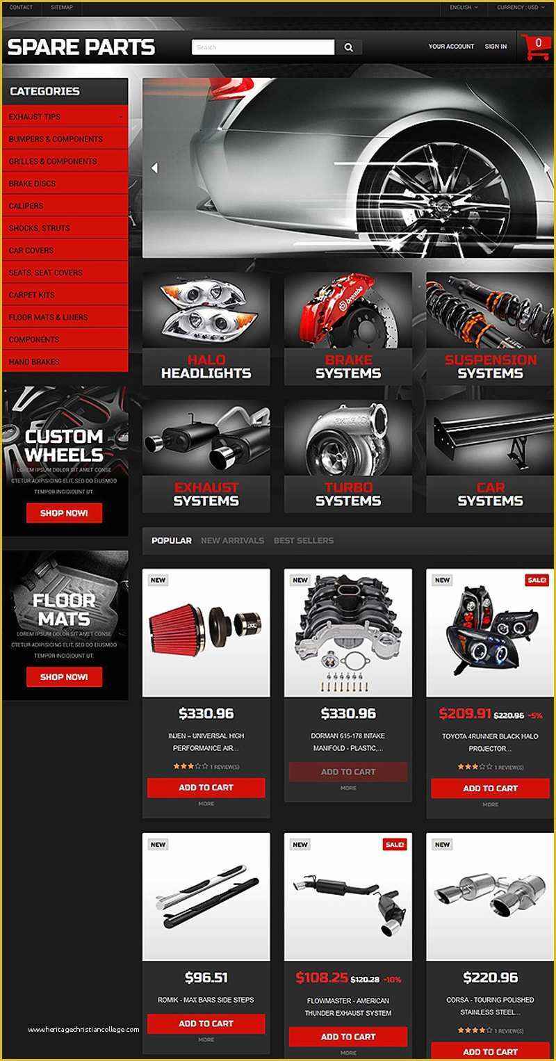 Auto Parts Website Template Free Of 15 Awesome E Merce Templates & themes for Auto Parts