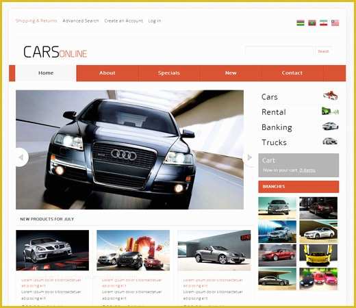 Auto Parts Website Template Free Of 20 Auto Parts & Cars HTML Website Templates