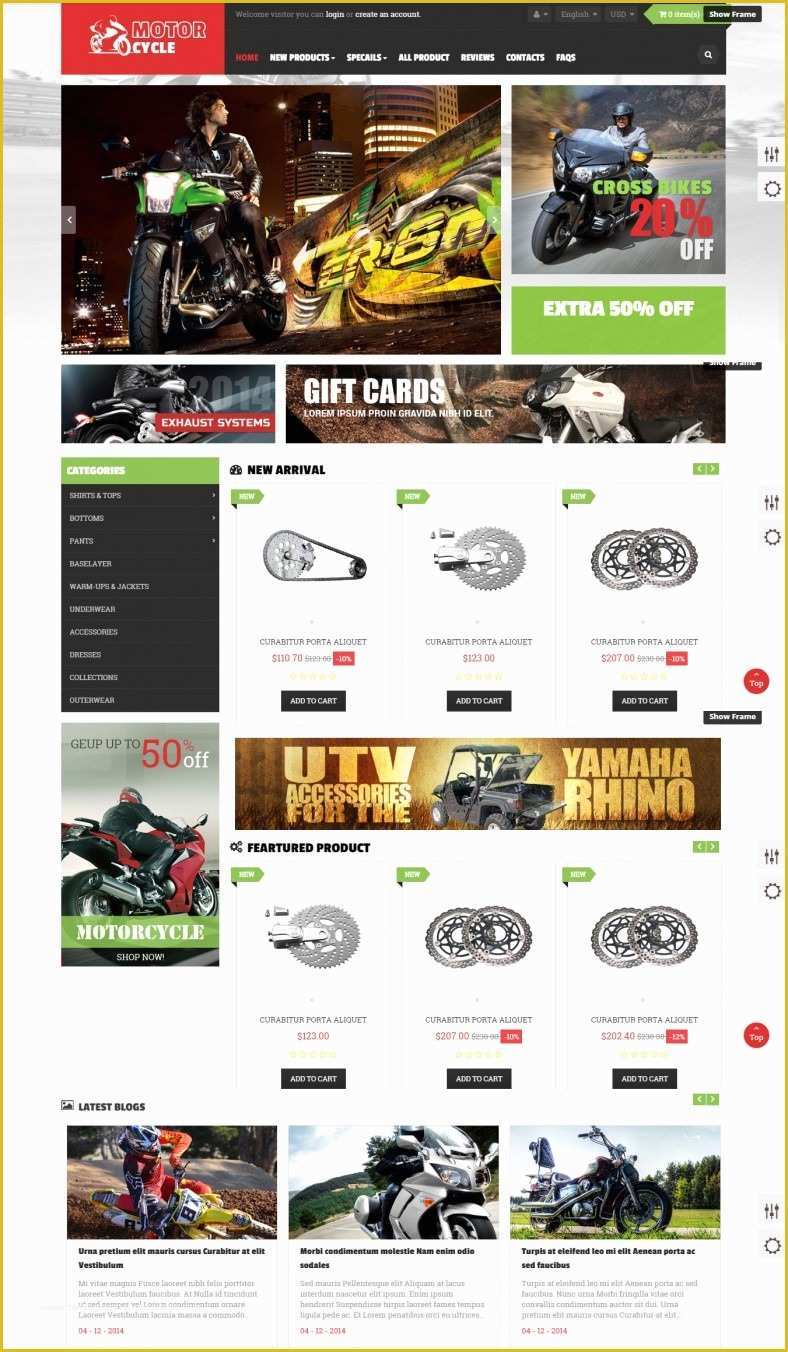 Auto Parts Website Template Free Of Auto Parts Prestashop Website Templates & themes