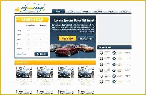 Auto Parts Website Template Free Of Automotive Cars Website Templates Business Car Showroom