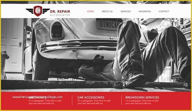 Auto Parts Website Template Free Of Business Website Templates