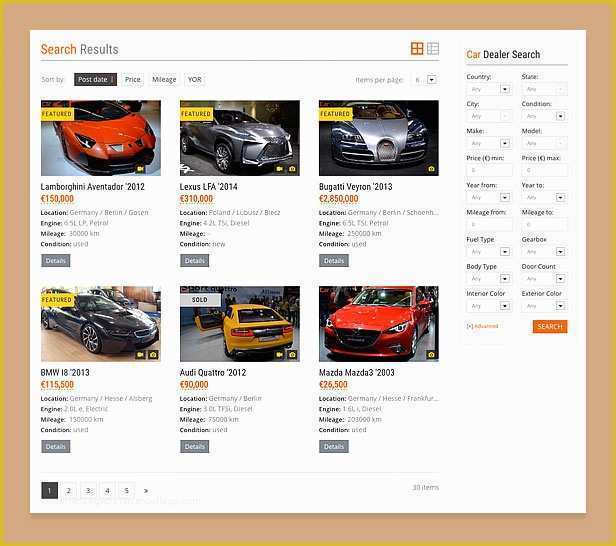 Auto Parts Website Template Free Of Car Dealer Automotive Wordpress theme – Responsive by