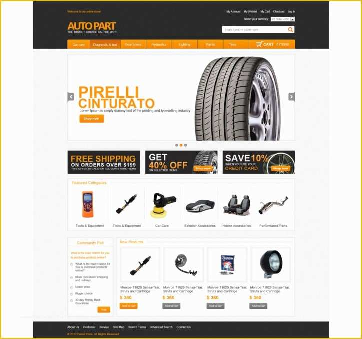 Auto Parts Website Template Free Of Car Parts Store Template Magento Connect