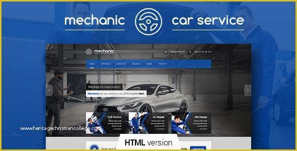 Auto Parts Website Template Free Of Mechanic – Car Service & Repair Workshop Template – Over