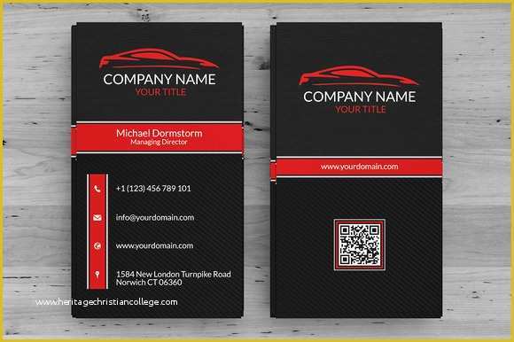 Auto Repair Business Card Templates Free Of 20 Cool Automotive Business Cards Psds
