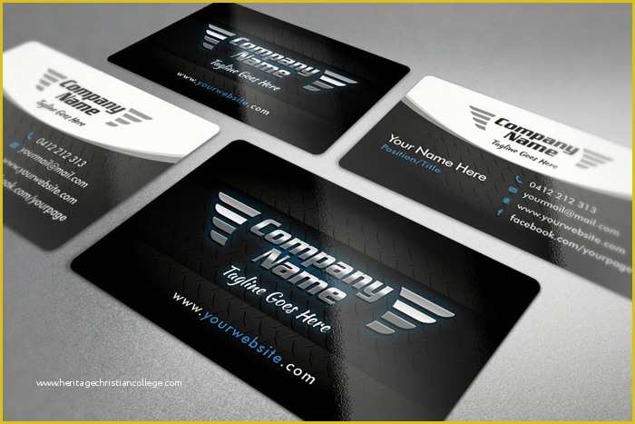 Auto Repair Business Card Templates Free Of 20 Free Black and White Business Card Templates Designyep