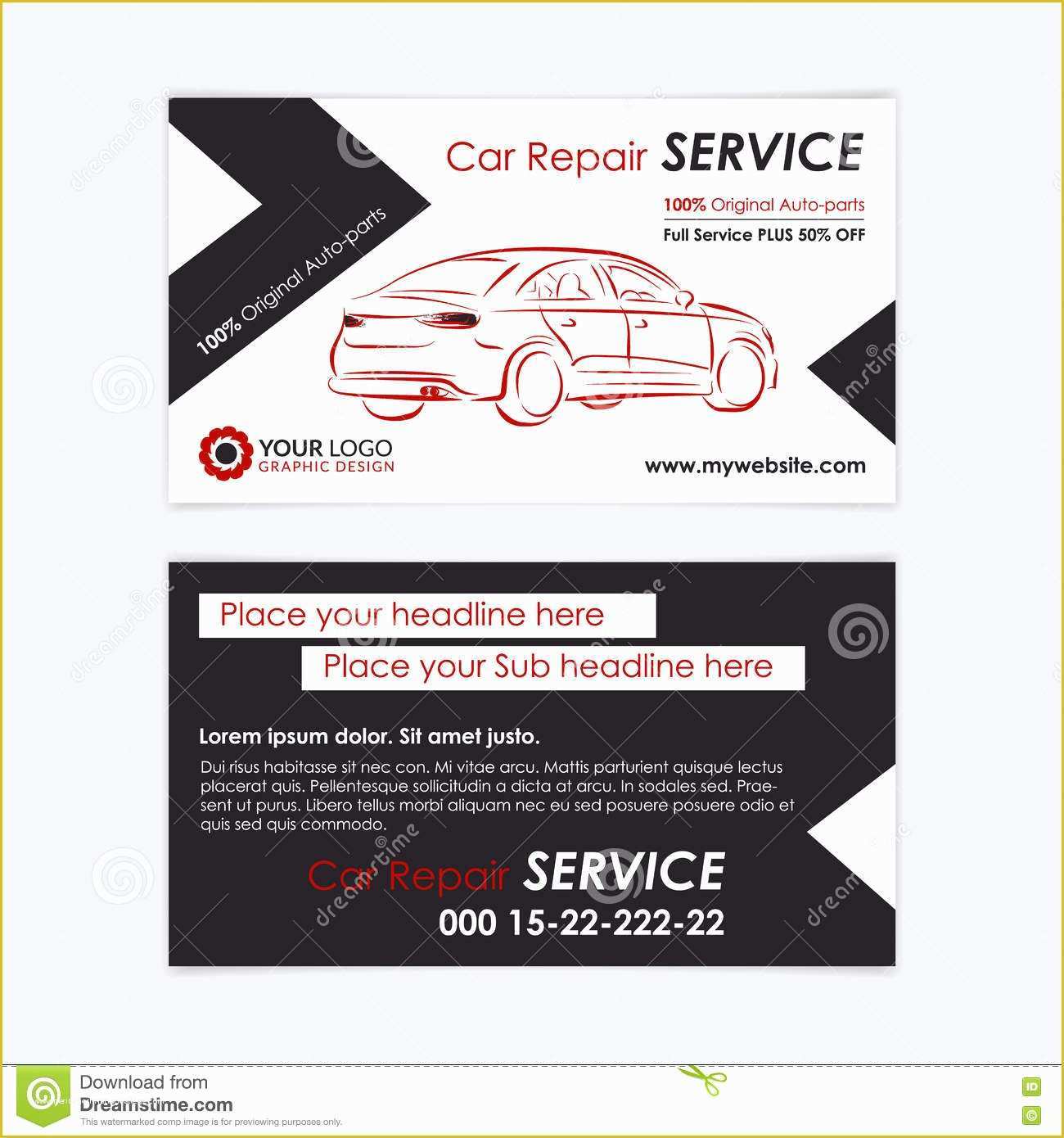 Auto Repair Business Card Templates Free Of Auto Repair Business Card Template Create Your Own