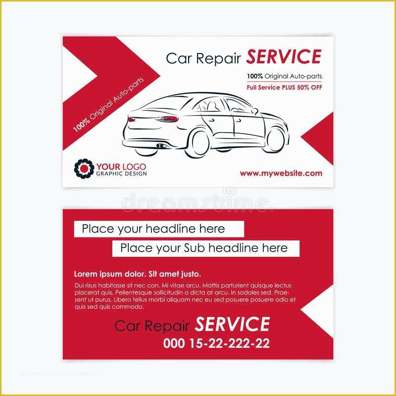 Auto Repair Business Card Templates Free Of Auto Repair Business Card Template Create Your Own