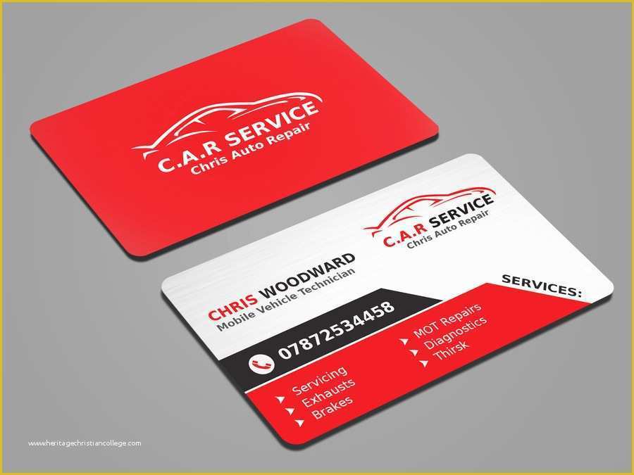 Auto Repair Business Card Templates Free Of Auto Repair Business Card Templates Free