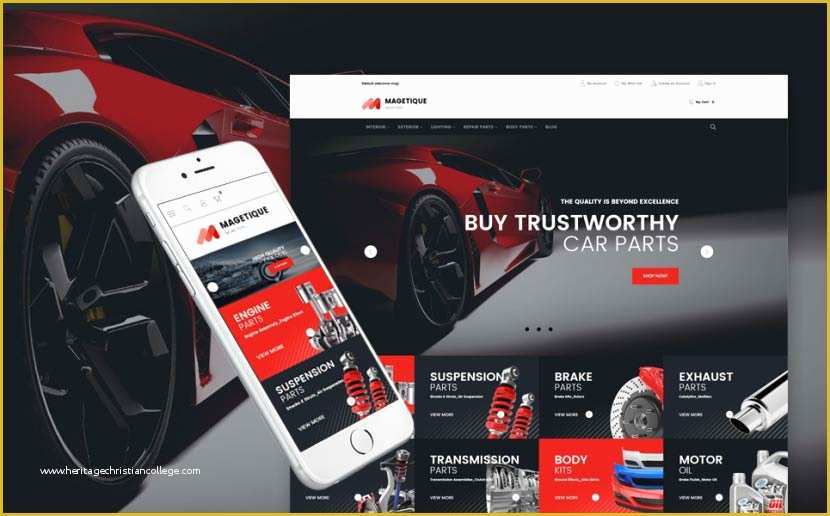 Auto Spare Parts Website Template Free Download Of Auto Spare Parts Retina Ready Magento theme