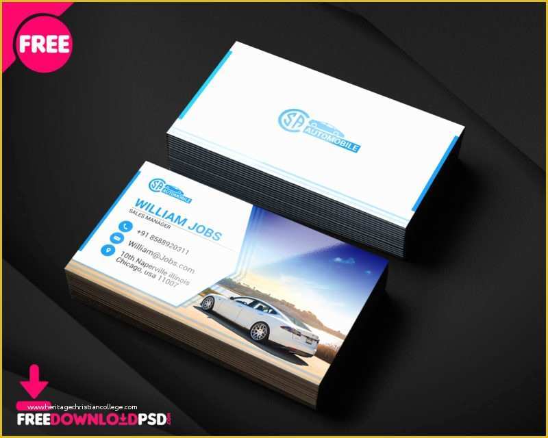 Auto Spare Parts Website Template Free Download Of [free] Automotive Business Cards Psd