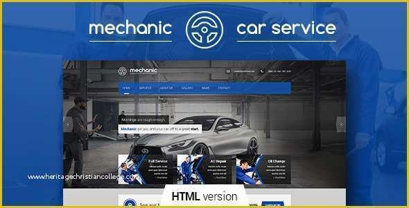 Auto Spare Parts Website Template Free Download Of Mechanic – Car Service &amp; Repair Workshop Template – Over