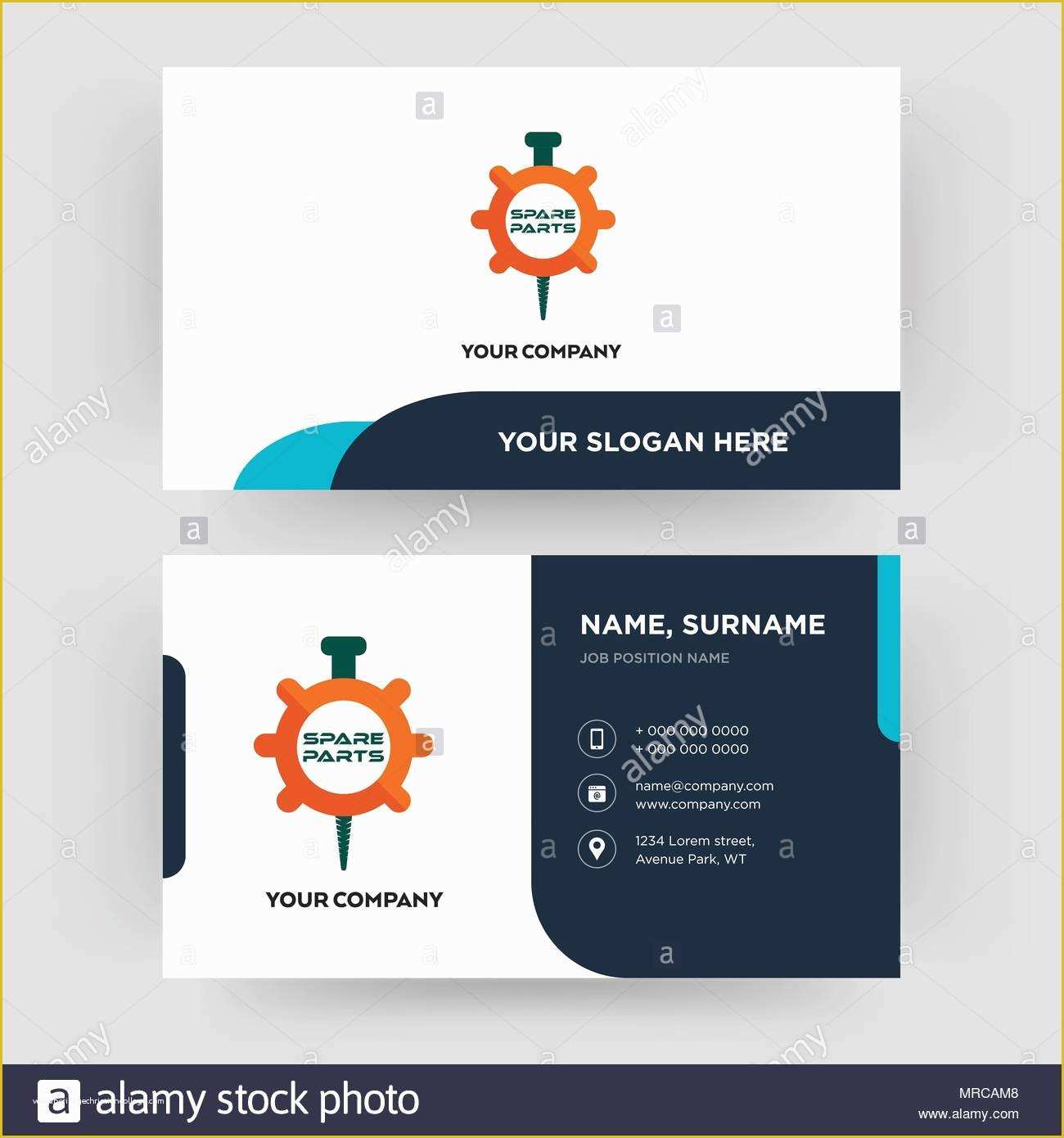 Auto Spare Parts Website Template Free Download Of Spare Parts Business Card Design Template Visiting for