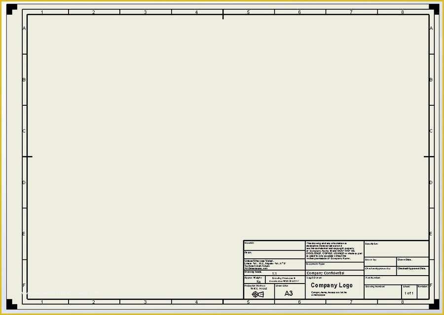 Autocad Drawing Templates Free Download Of Grabcad