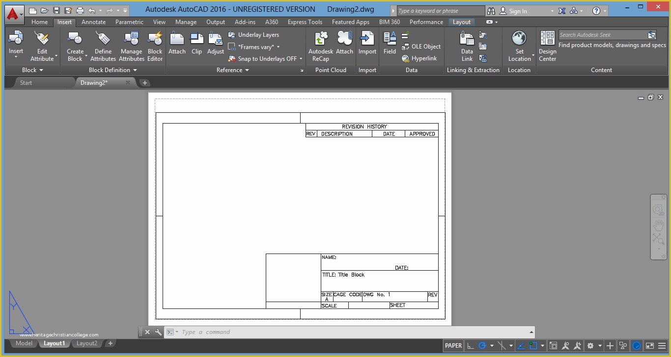 Autocad Drawing Templates Free Download Of How to Insert A Title Block