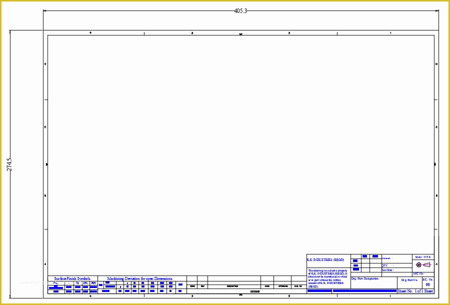 Autocad Drawing Templates Free Download Of Template In Autocad2013 Grabcad