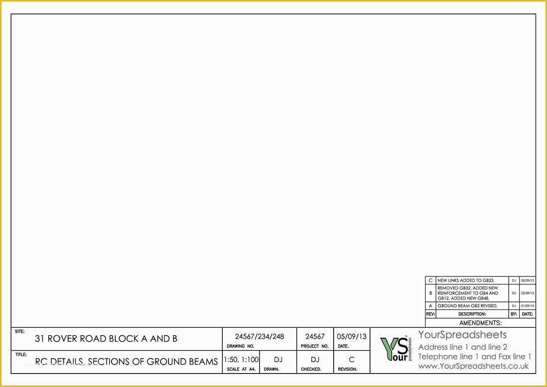 Autocad Drawing Templates Free Download Of Title Blocks for Cad