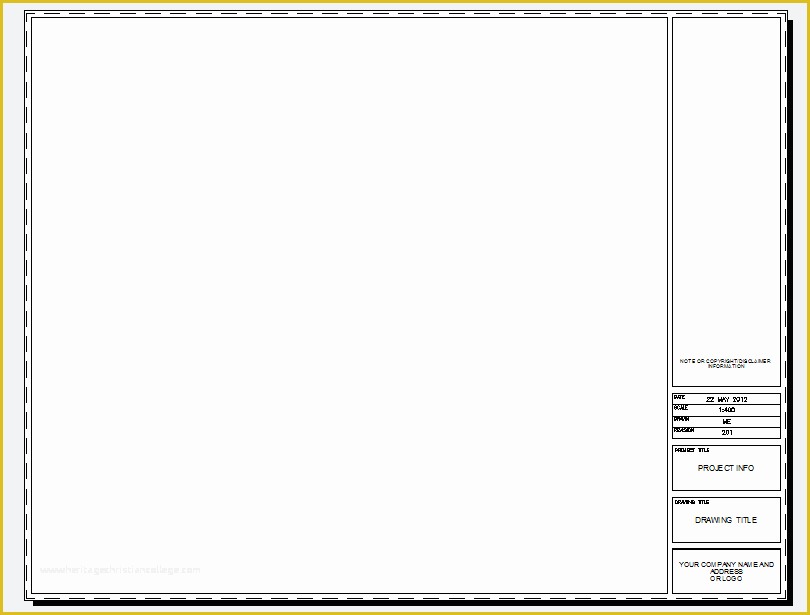 Autocad Drawing Templates Free Download Of Title Blocks