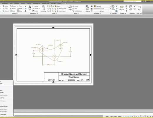 Autocad Templates Free Of Autocad 2015 Using A Titleblock Template and Creating Pdf