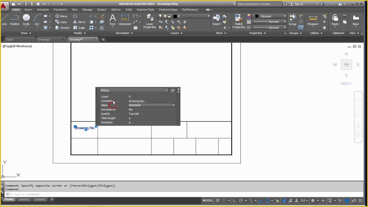 Autocad Templates Free Of Autocad How to Create A New A4 Template and A Custom Title