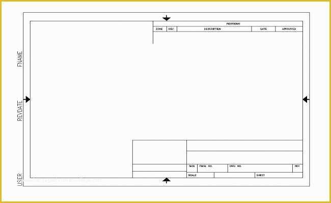 Autocad Templates Free Of Autocad Template Title Block Sheet Cad Block Layout File