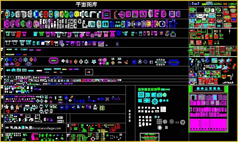 Autocad Templates Free Of Decorative Cad Block Library Dwgautocad Drawing