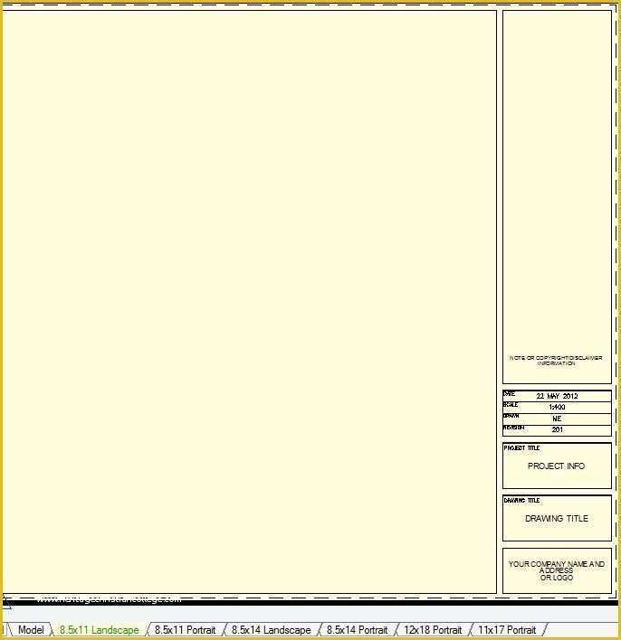 Autocad Templates Free Of Free Autocad Title Blocks