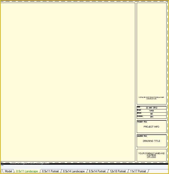 Autocad Templates Free Of Title Blocks