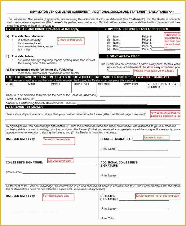 Automobile Lease Agreement Template Free Of 12 Vehicle Lease Agreement Templates Docs Word