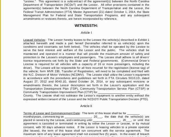 Automobile Lease Agreement Template Free Of 12 Vehicle Lease Agreement Templates Docs Word