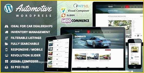 Automotive Powerpoint Templates Free Download Of Car Dealer Website themes Templates Free Premium for