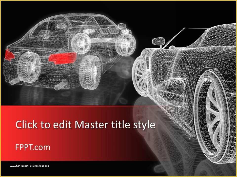 Automotive Powerpoint Templates Free Download Of Free 3d Car Mesh Powerpoint Template Free Powerpoint