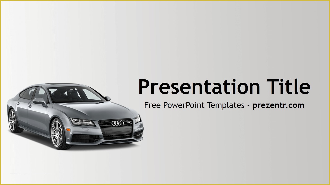 Automotive Powerpoint Templates Free Download Of Free Audi Powerpoint Template Prezentr Powerpoint Templates