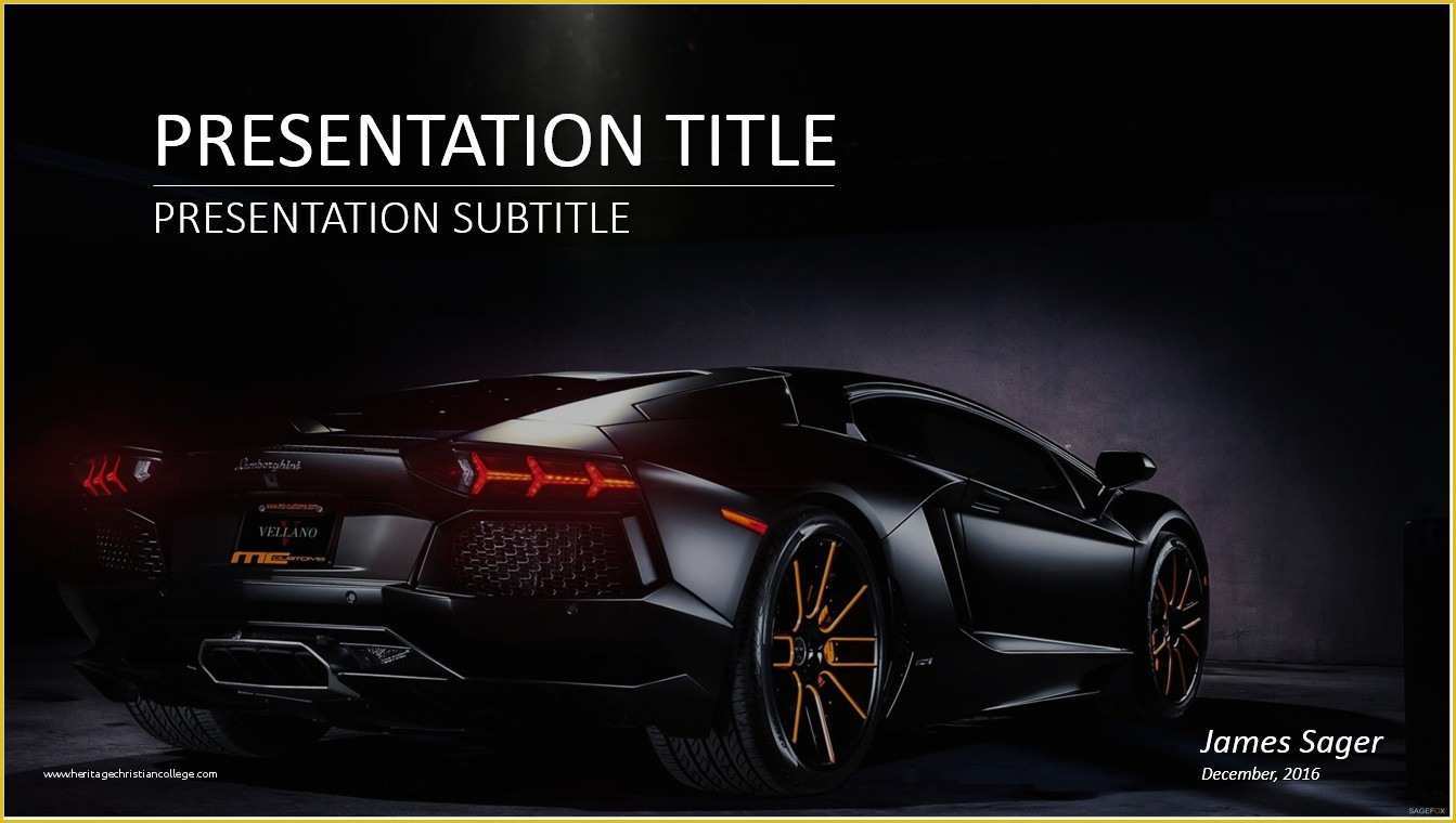 Automotive Powerpoint Templates Free Download Of Free Lamborghini Powerpoint