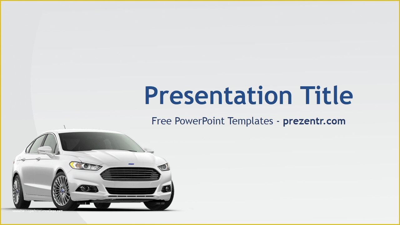 Automotive Powerpoint Templates Free Download Of the Free ford Powerpoint Template Has A White Background