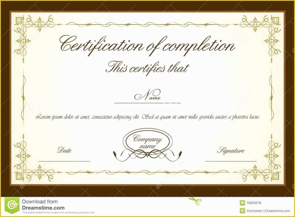 Award Certificate Template Free Of Certificate Templates Psd Certificate Templates