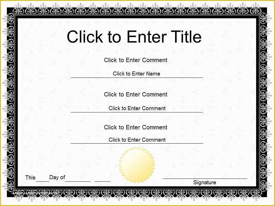 Award Certificate Template Free Of Pletion Certificate Template