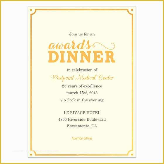 Award Invitation Template Free Of Awards Dinner Invitations & Cards On Pingg