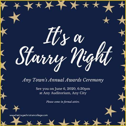 Award Invitation Template Free Of Customize 652 Awards Night Invitation Templates Online