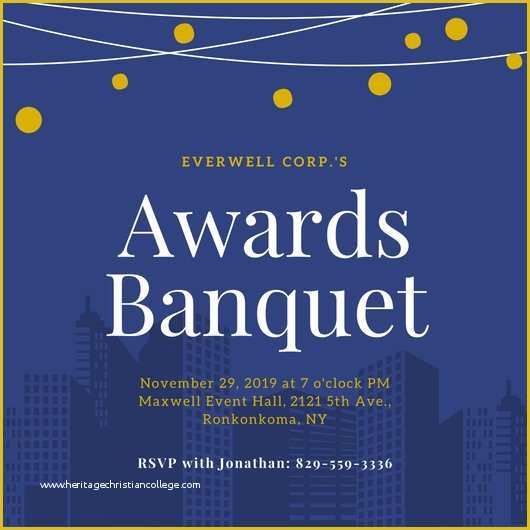 Award Invitation Template Free Of Customize 71 Banquet Invitation Templates Online Canva