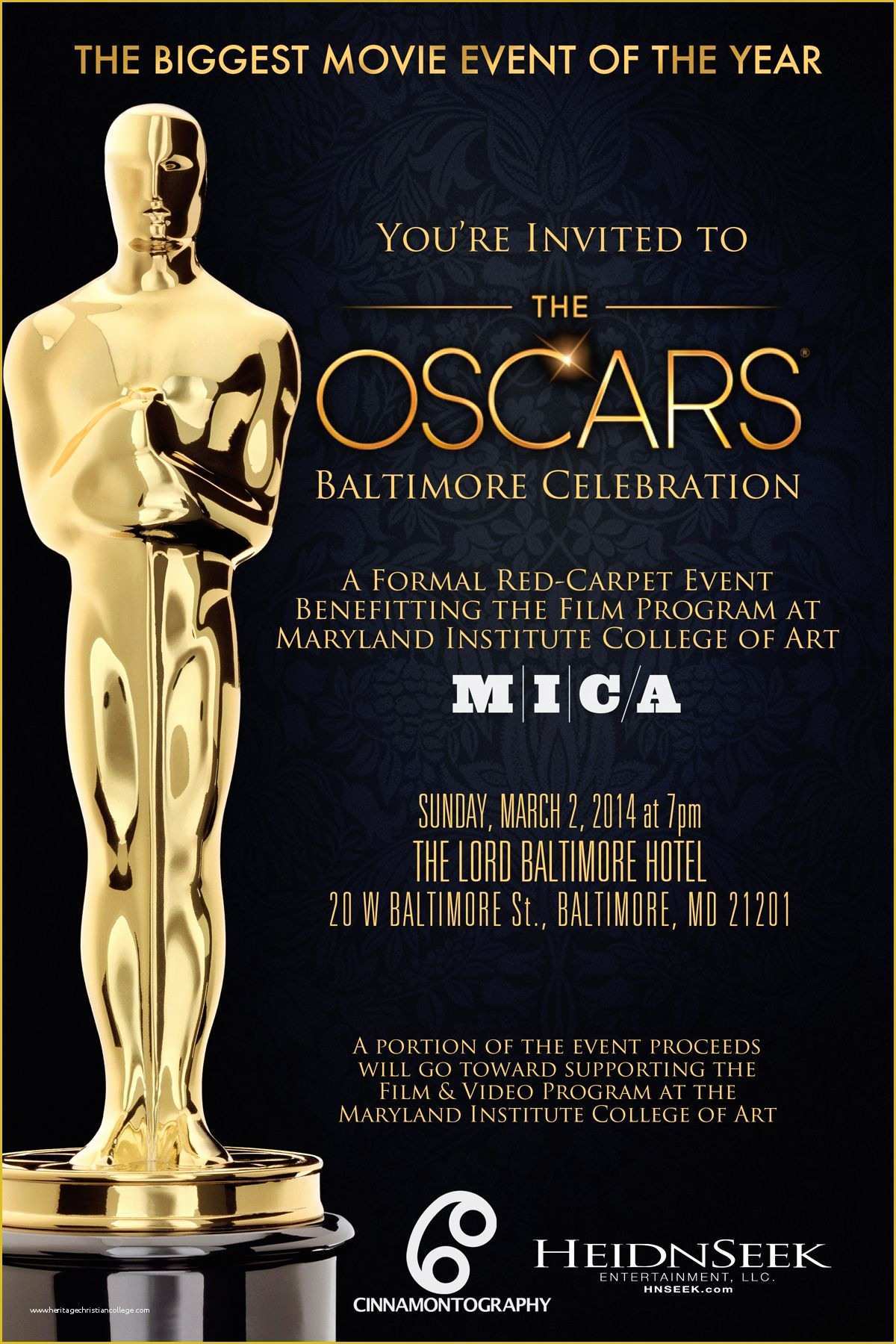 Award Invitation Template Free Of Oscar Invitation Invitations Star Award
