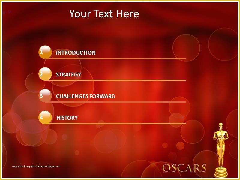 Awards Ceremony Powerpoint Template Free Of Academy Award Powerpoint Template Selvdofo