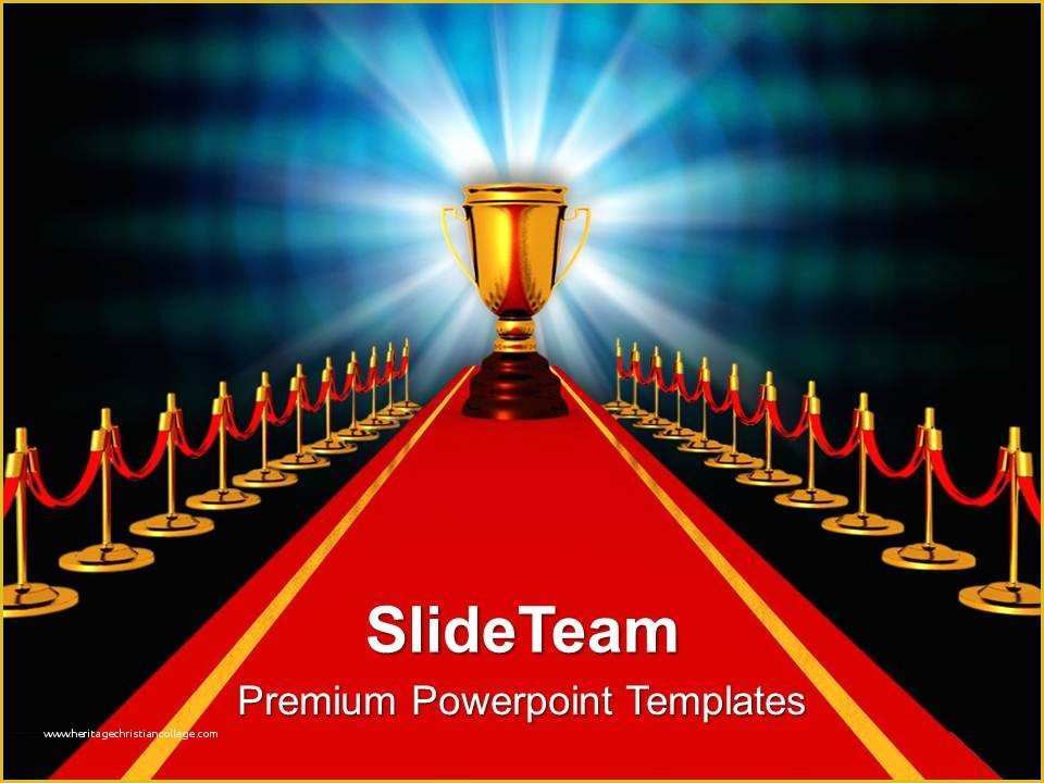 Awards Ceremony Powerpoint Template Free Of Award Red Carpet Petiton Powerpoint Templates Ppt
