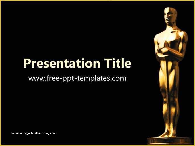 Awards Ceremony Powerpoint Template Free Of Oscar Powerpoint Template