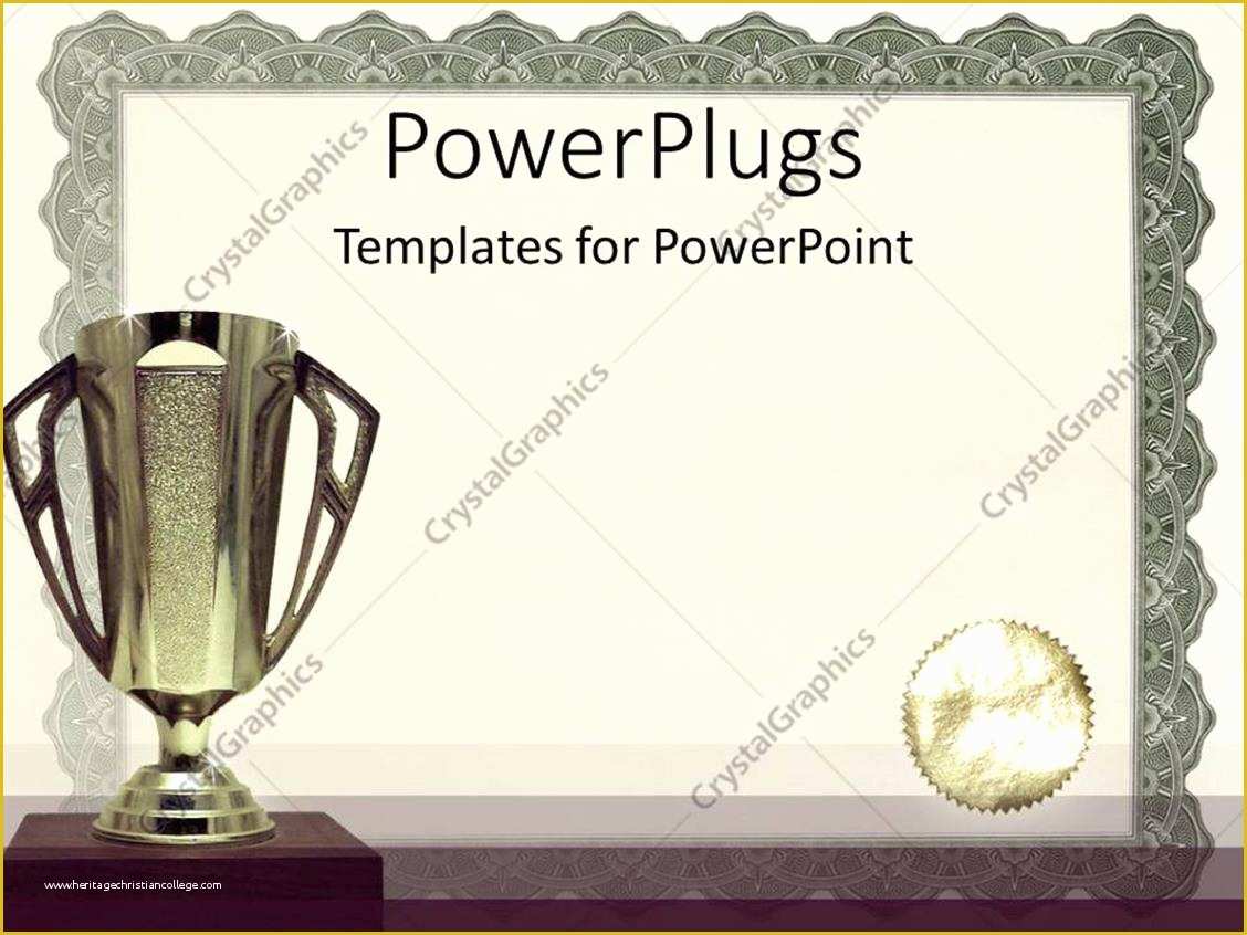 Awards Ceremony Powerpoint Template Free Of Powerpoint Template Medals Certificates Awarding