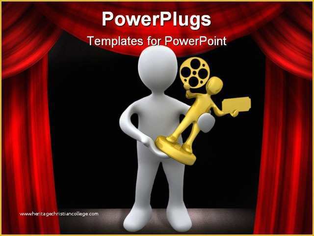 Awards Ceremony Powerpoint Template Free Of Puter Generated Image Award Winner Powerpoint