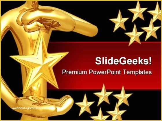 Awards Ceremony Powerpoint Template Free Of Star the Month Template Invitation Template