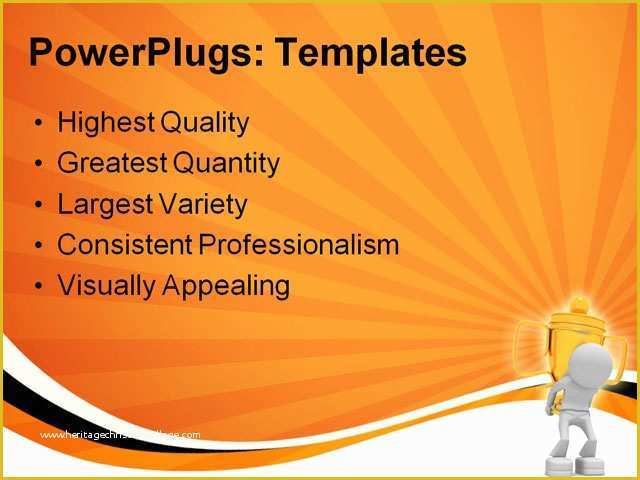 Awards Ceremony Powerpoint Template Free Of Worker Keeps Cup Powerpoint Template Background Of Award